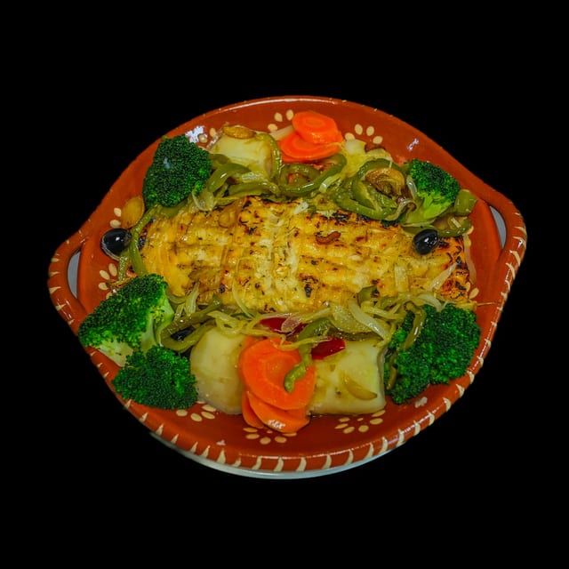 BBQ Broiled Cod Fish.