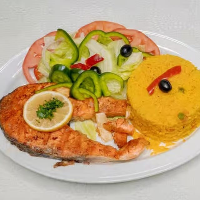 Grilled Salmon.