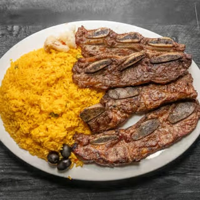 BBQ Beef Ribs Entree.