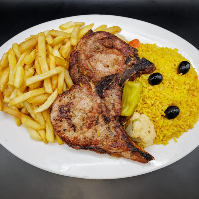 BBQ Pork Chop Entree.