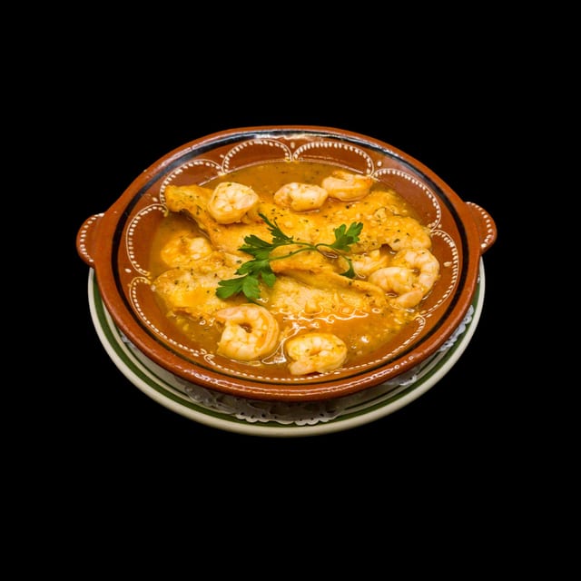 Chicken Breast and Shrimp in Garlic.