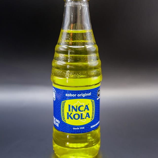 Inca Kola Glass Bottle.