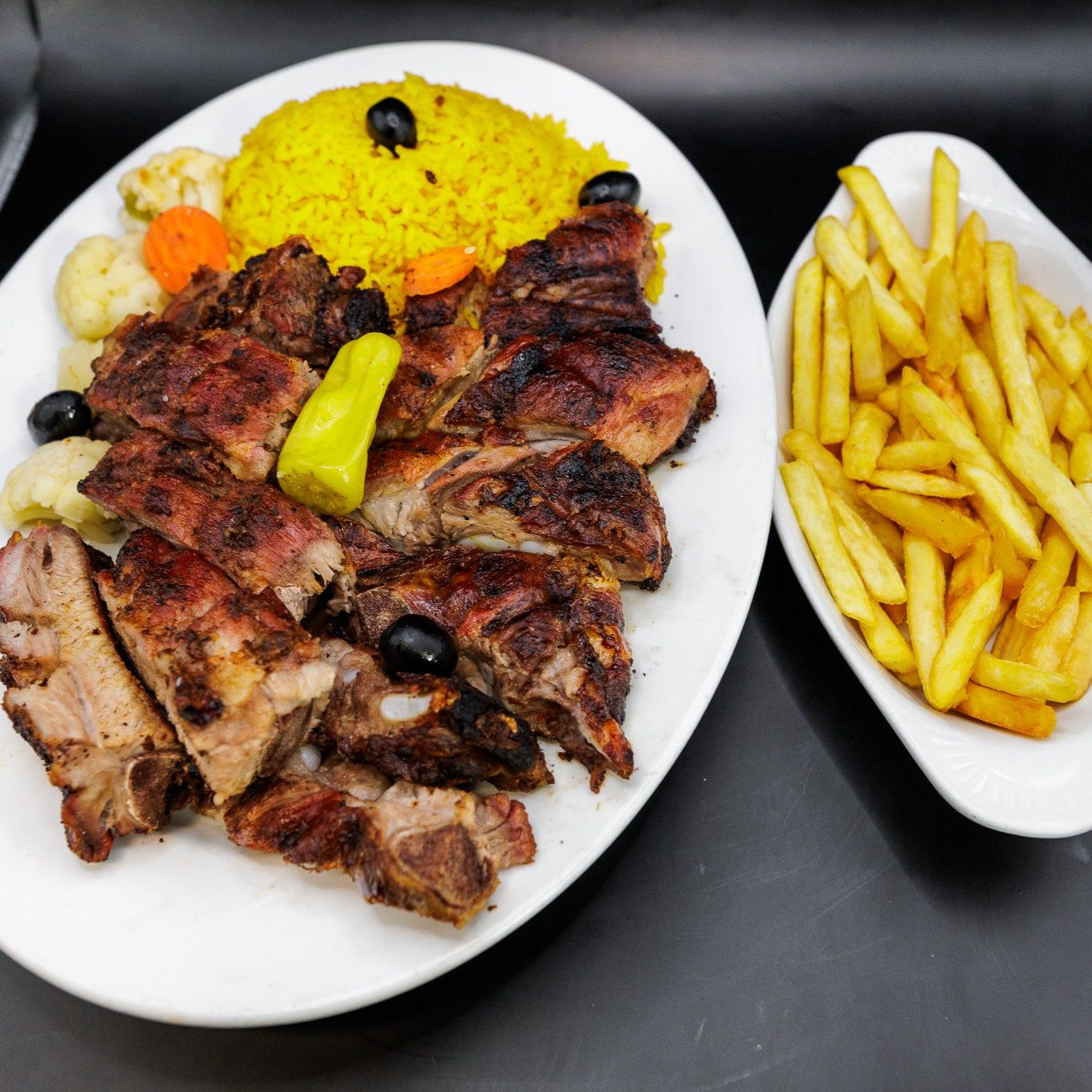BBQ Pork Ribs Entree.
